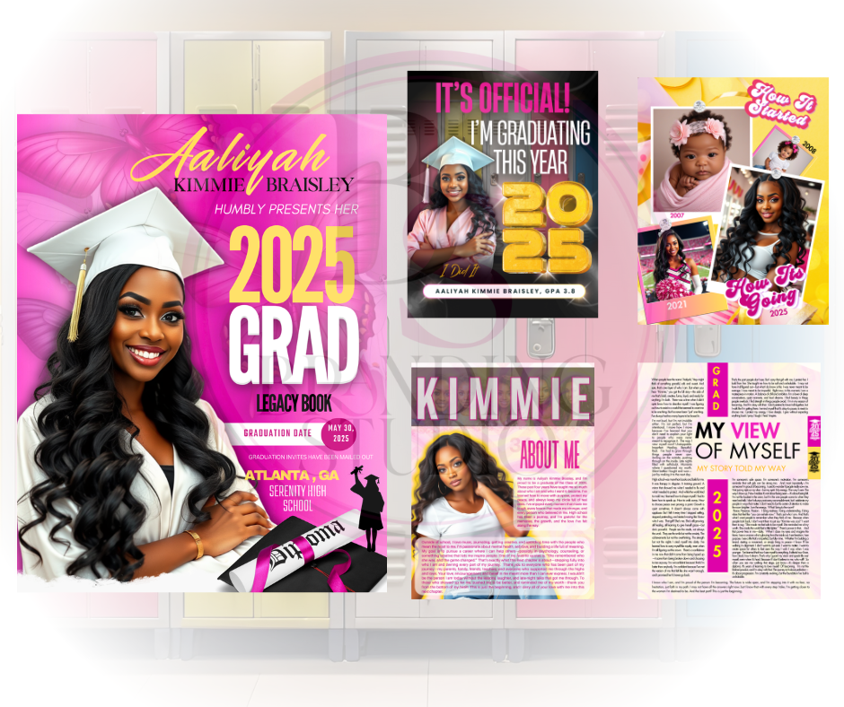 CUSTOMIZED 2025 20 Page Grad Book Design - BrandingStudio314