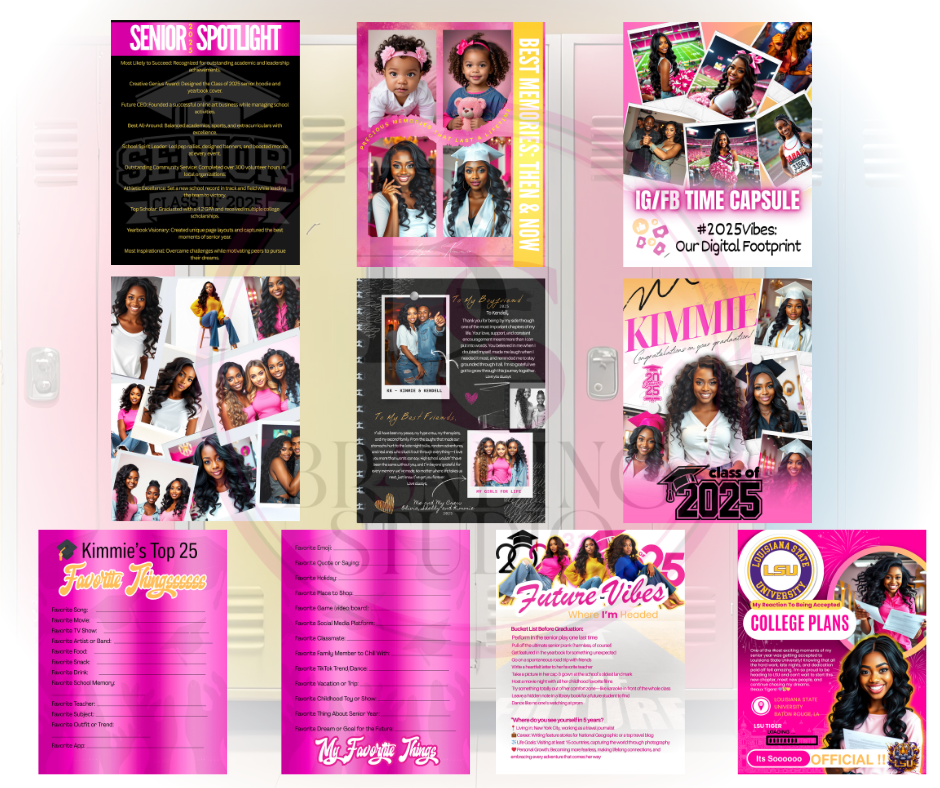 CUSTOMIZED 2025 20 Page Grad Book Design - BrandingStudio314