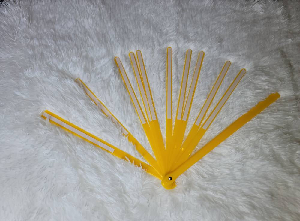 Colored Ribs Sublimination Ready - 13in Blank With Pre-Taped Ribs AND White Fabric - BrandingStudio314