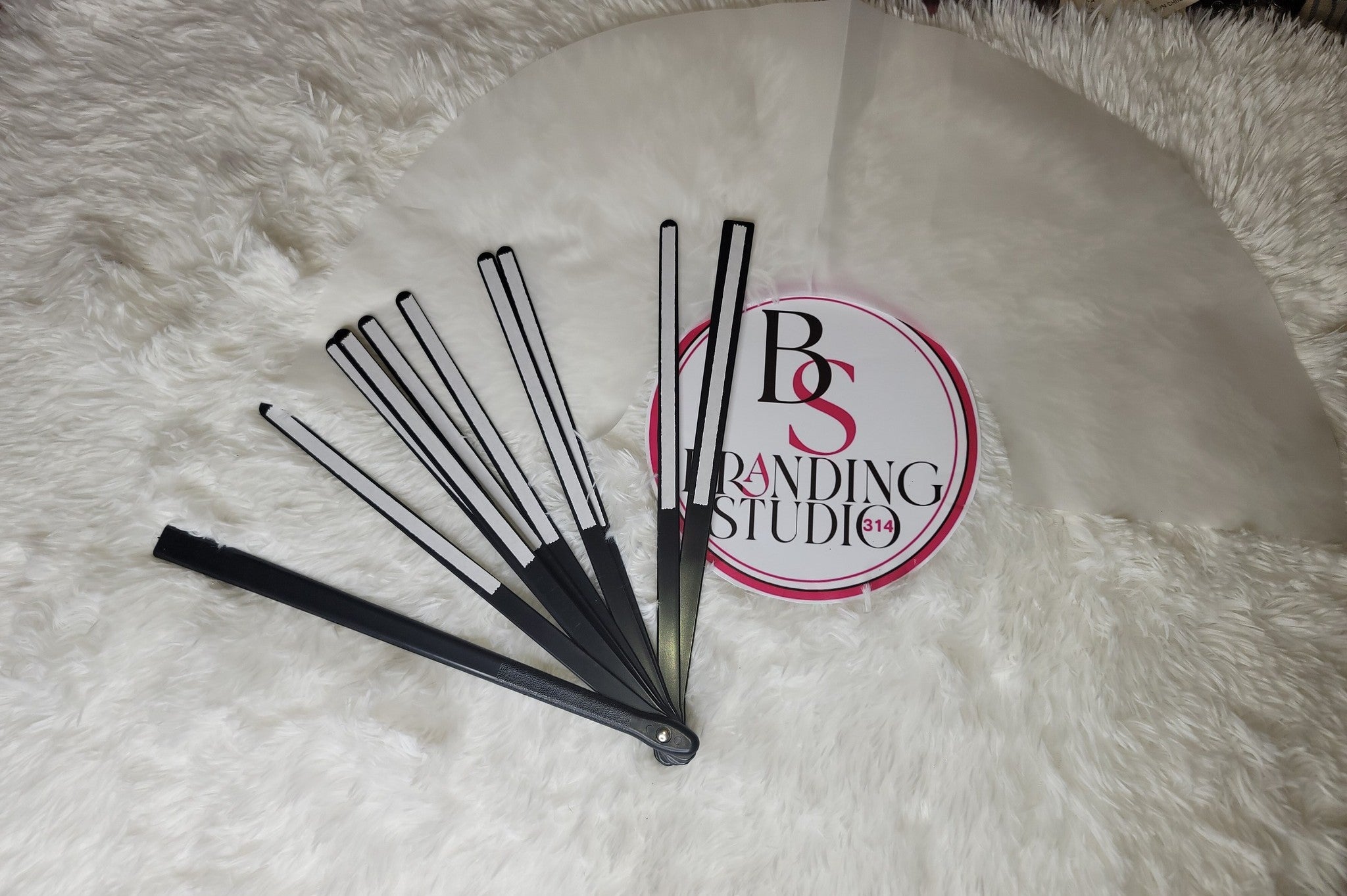 Sublimination Ready - 13in Clack Fan Blanks - Pre-Taped Handles - BrandingStudio314