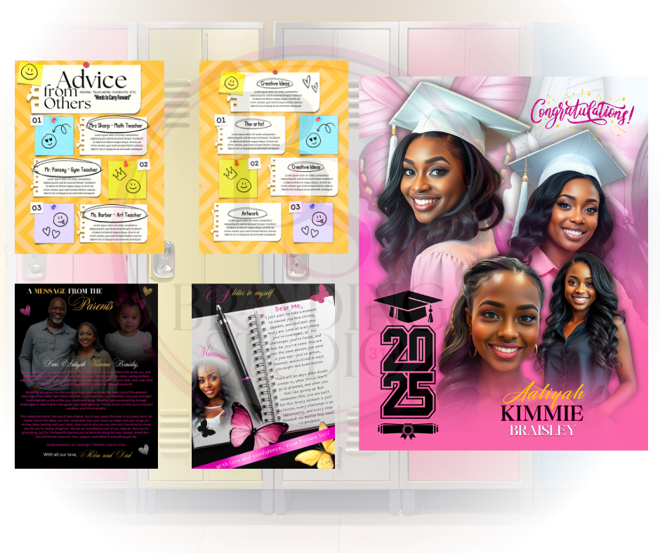 CUSTOMIZED 2025 20 Page Grad Book Design - BrandingStudio314