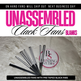 Sublimination Ready - 13in Clack Fan Blanks - Pre-Taped Handles - BrandingStudio314