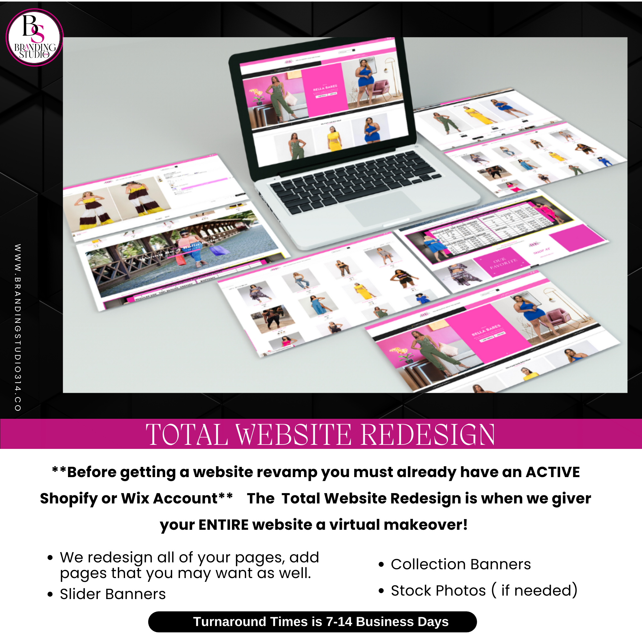 THE TOTAL WEBSITE REDESIGN - BrandingStudio314