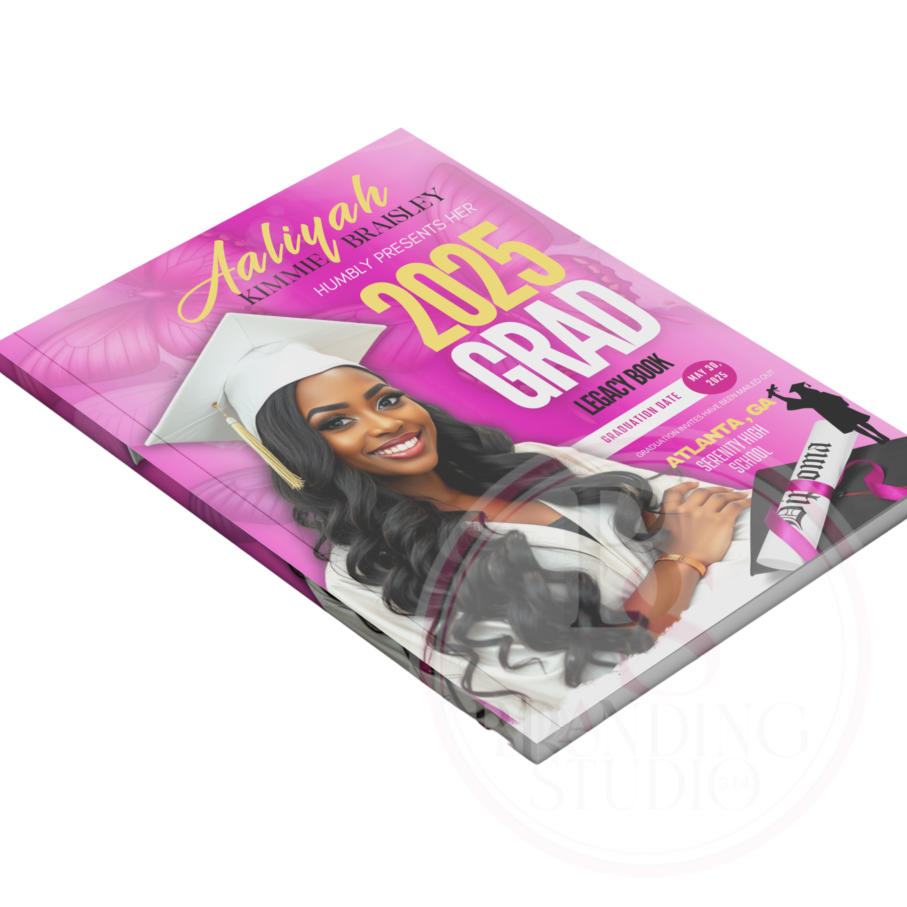 CUSTOMIZED 2025 20 Page Grad Book Design - BrandingStudio314