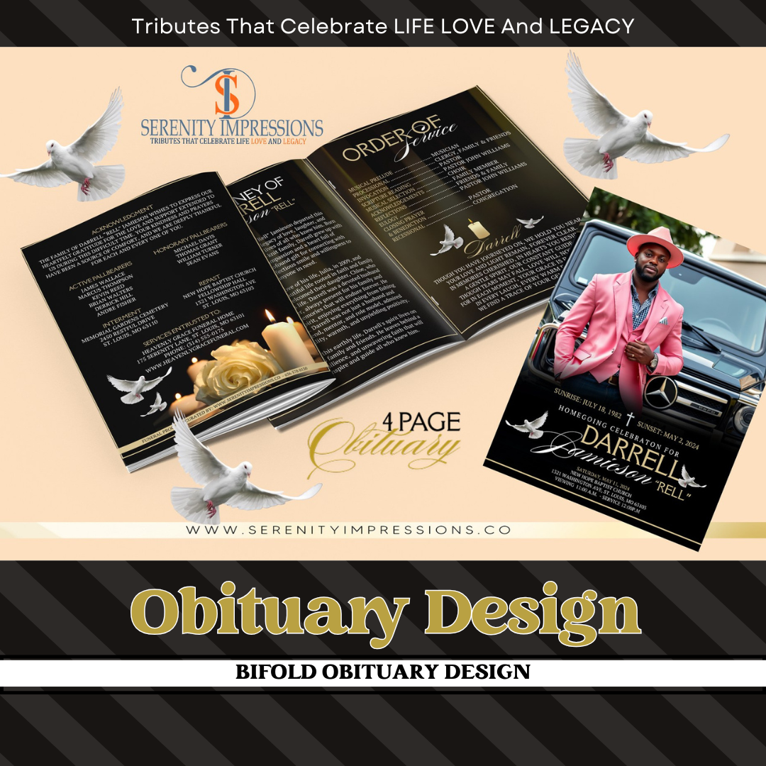 Create Meaningful Obituary Designs In Canva with Trey – Group Session - BrandingStudio314