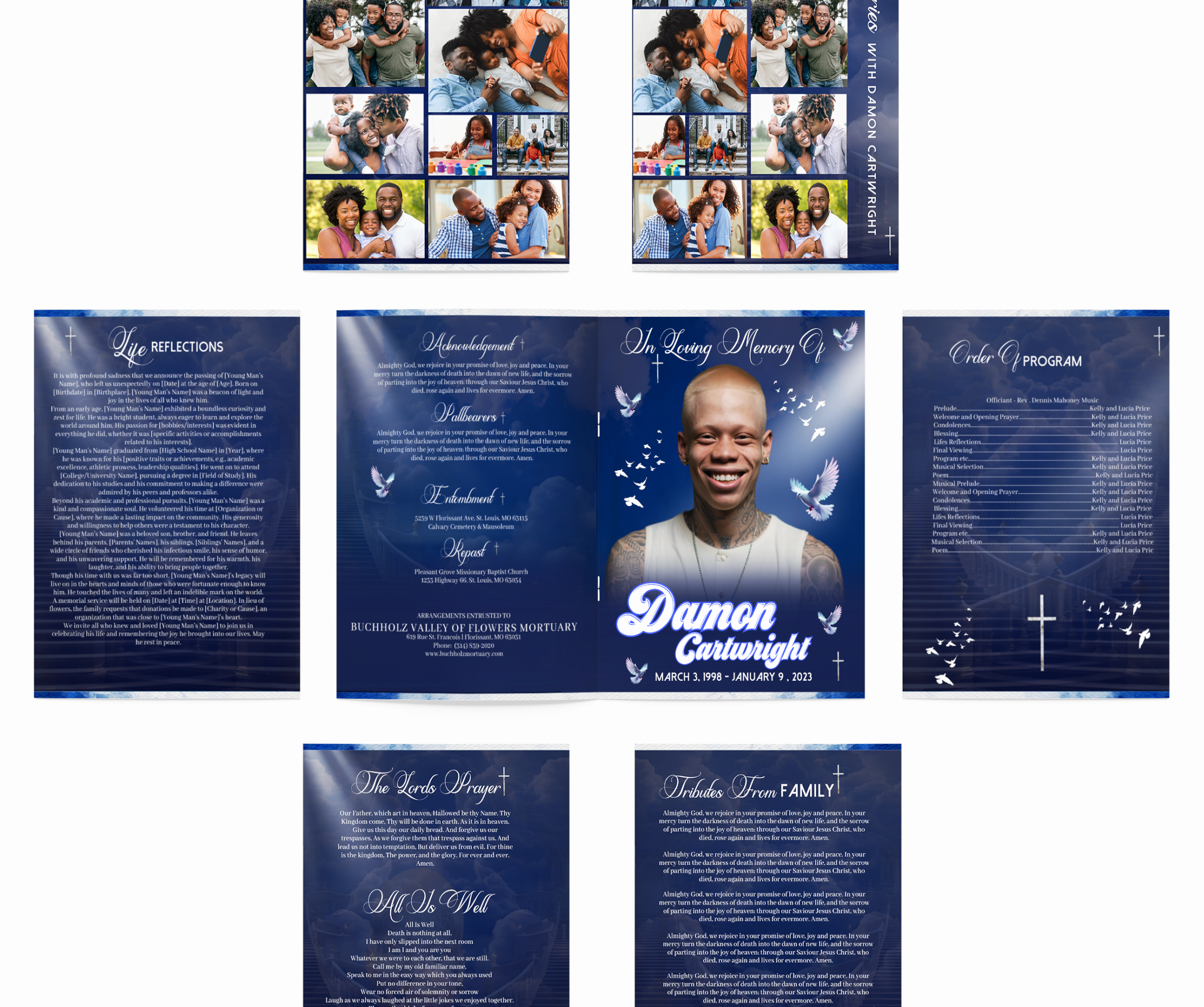 Magazine Style Obituary (Design & Print) - Serenity Impressions Design Studio LLC
