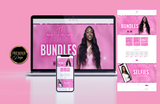 Simply Pink Premade Premade Website Design + Theme Installation - BrandingStudio314