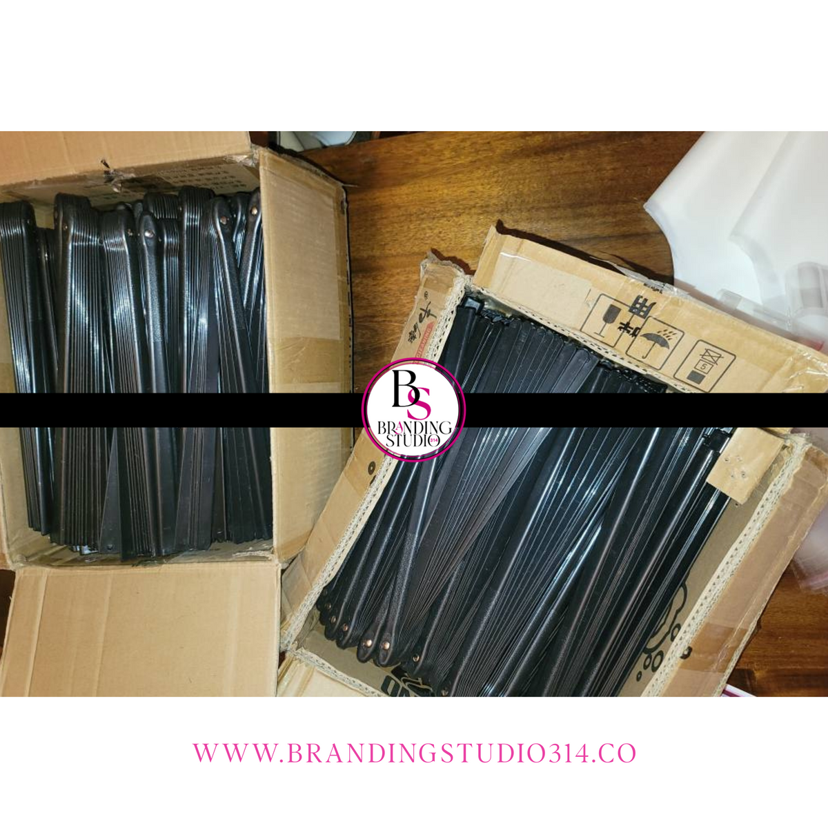 BULK - 13in Blanks With Black Ribs